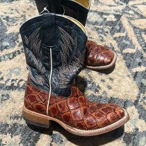 Youth Horse Power Cognac Filet of Fish Bottom with Seas the Day Top Boots